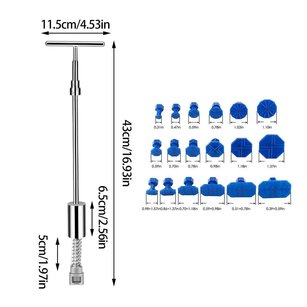 12 Stück Dellen reparatur werkzeuge Kompakte Hammer abzieher
