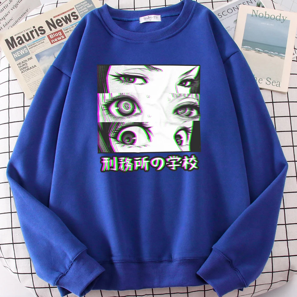 

Prison School Eyes Sad Anime Aesthetic Men Hoodie Hot Sale Tracksuit For Male Fashion Casual Sweatshirt Oversized Autumn Clothes