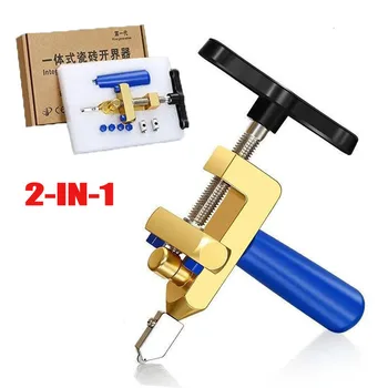 2-In-1 Ceramic And Glass Tile Cutter Portable Construction Hand Tool Diamond Glass Cutter Set For Tile Cutting Professional 1