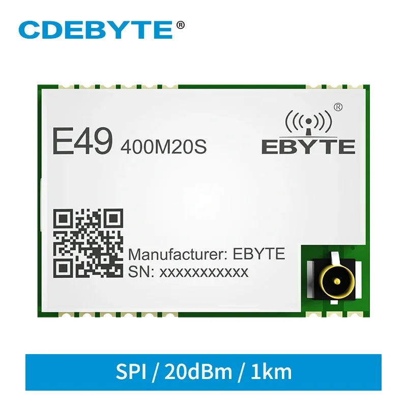 

Беспроводной модуль CMT2300A 20 дБм, 433 МГц, радиочастотный модуль SMD IPEX/stamp hole E49-400M20S I модуль передачи данных