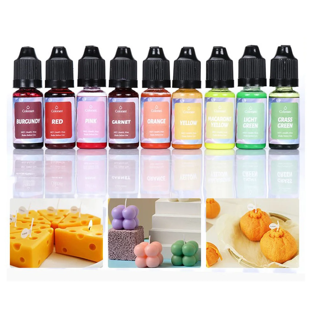 18 Colors Aromatherapy Candle Pigment Resin Pigment DIY Resin Mold Candle Soap Dye Liquid Dye Jewelry Making Supplies Tool