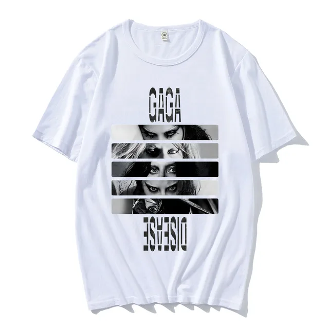 LADY GAGA HAUS LABORATORIES Tシャツ セットがお得 Lady Gaga Disease Printing T-shirt Men/Women Clothing Casual