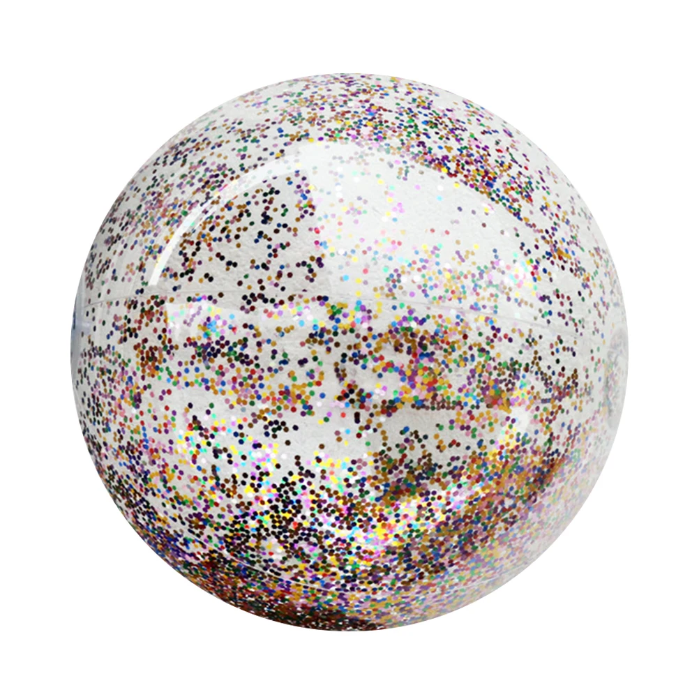 Beach Ball Balls Pool Glitter Inflatable Party Sequin Swimming Kids Water Favors Bulk Toys Confetti Christmas Floating Games