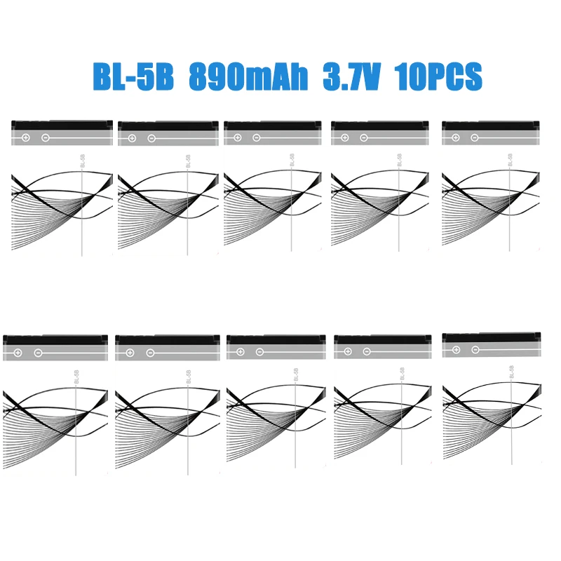 BL-5B 890mAh 10 pezzi