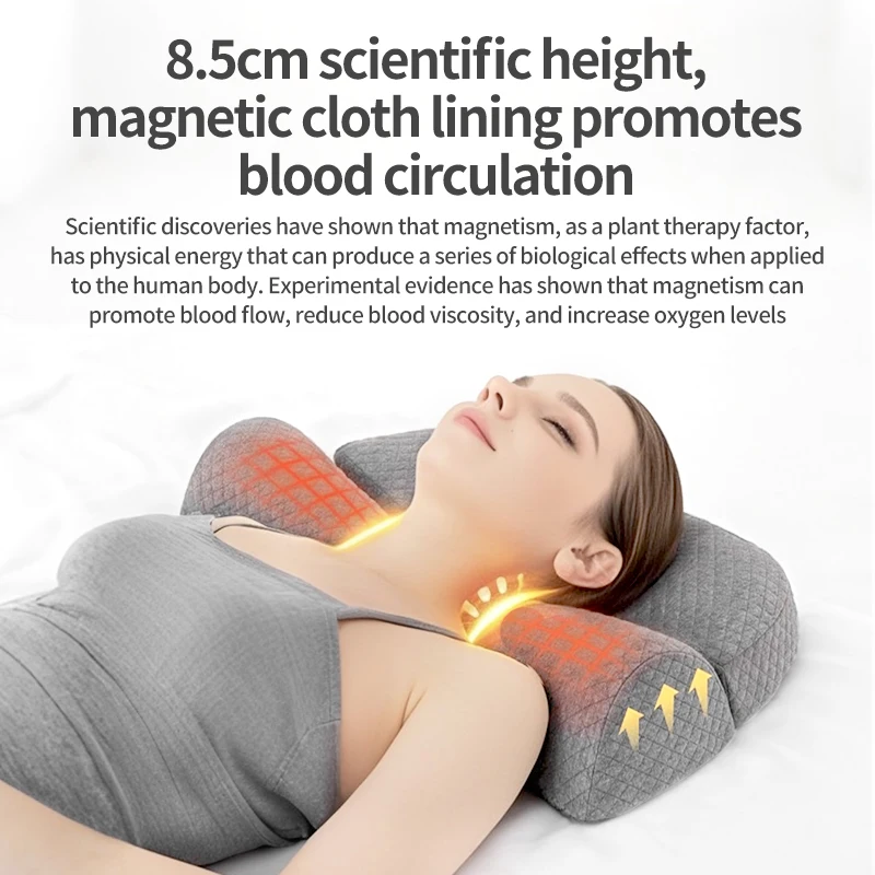 Memory Foam Pillow for Side Sleeper Neck Support Cervical Bed Pillow