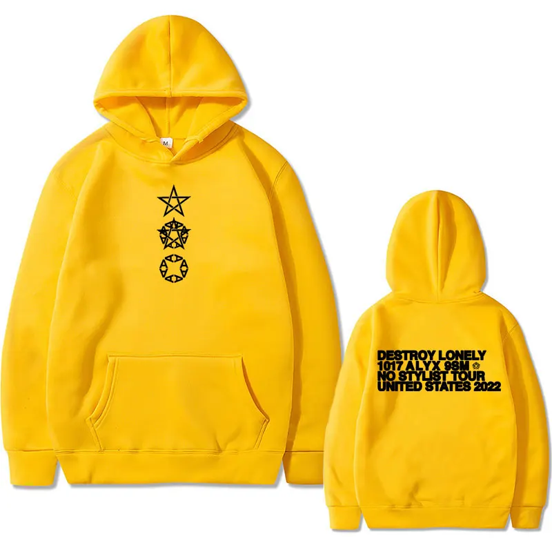 Rapper Destroy Lonely Alyx Graphic Hoodie Men's Oversized