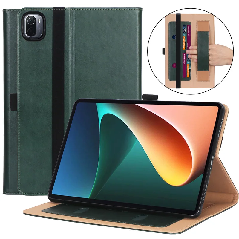 

Чехол-книжка для Xiaomi Pad 5, Mi Pad 5, 5 Pro, с ремешком на руку
