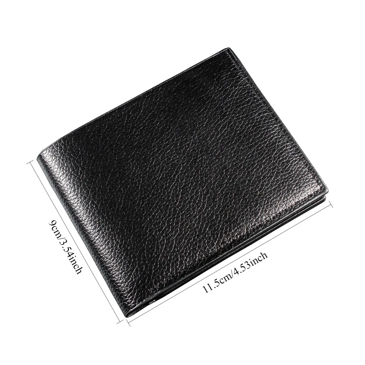Fashion Short Men's Wallet PU Leather Men Wallets Multiple Card Slots ID/Credit Card Holder Black Wallets for Man - 6