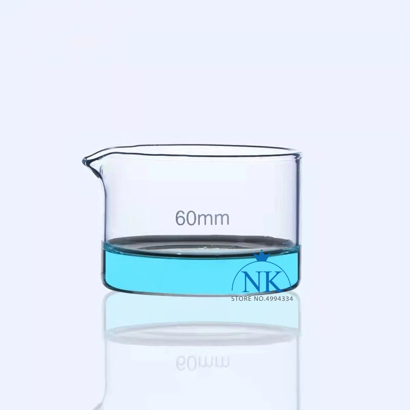 1pc High borosilicate glass crystallizing dish Circular dish Laboratory High temperature resistance