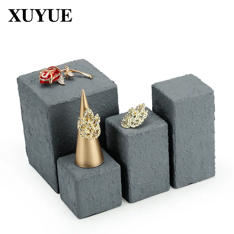 New plaster creative gray jewelry display board jewelry display stand necklace earrings display props in stock