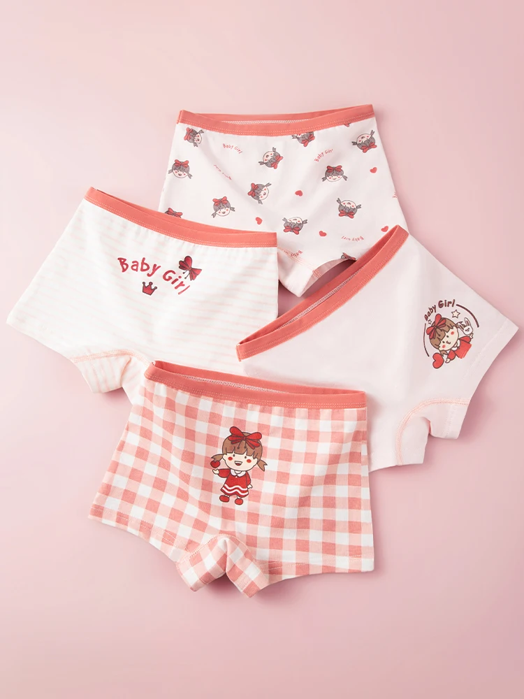 5 Pack Cute Cartoon Cherry Strawberry Printied Underpants