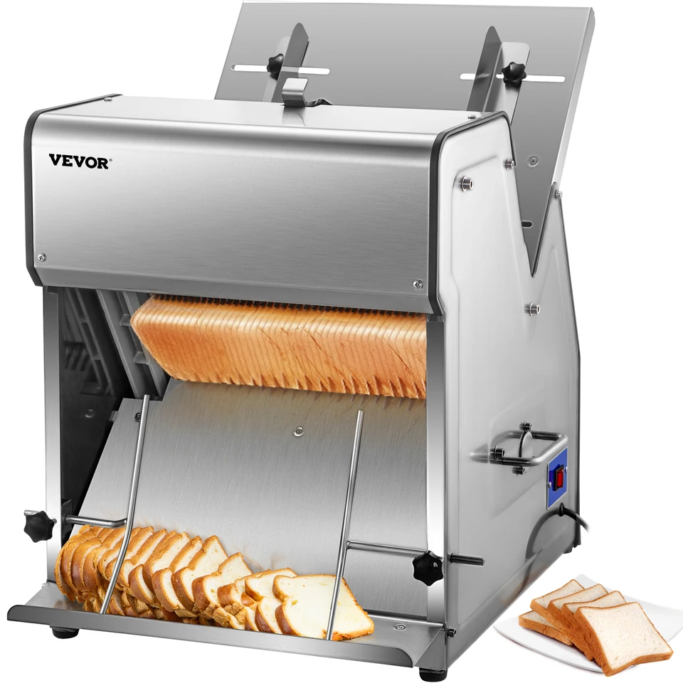 Commercial Bread Slicer Stainless Steel 370W Machine