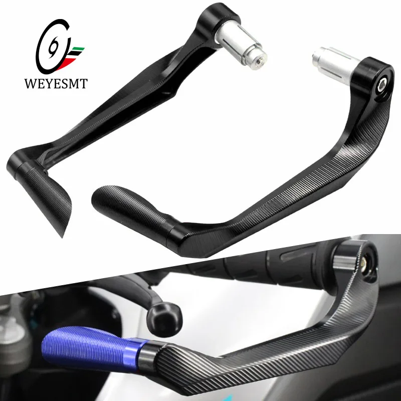 Universal CNC Motorcycle Brake Clutch Levers Protector Guard for Motorbike 22mm 7/8" Handlebar Grip Ends Handguards Motors