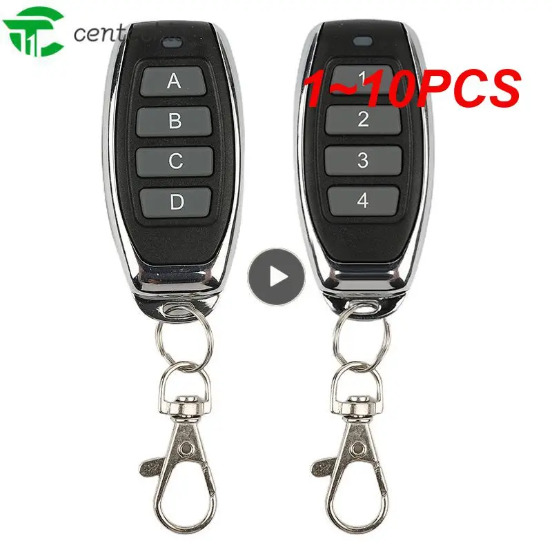 

1~10PCS Cloning Duplicator Key Fob A Distance Remote Control 433MHZ Clone Fixed Learning Code For Gate Garage Door 2022 New