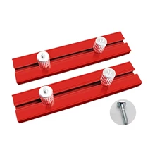 

16/18/20mm Dog Hole Baffle Plate Planing Stop Board Woodworking Bench Auxiliary Clamp Workbench Table Aluminum toohr DIY Tools