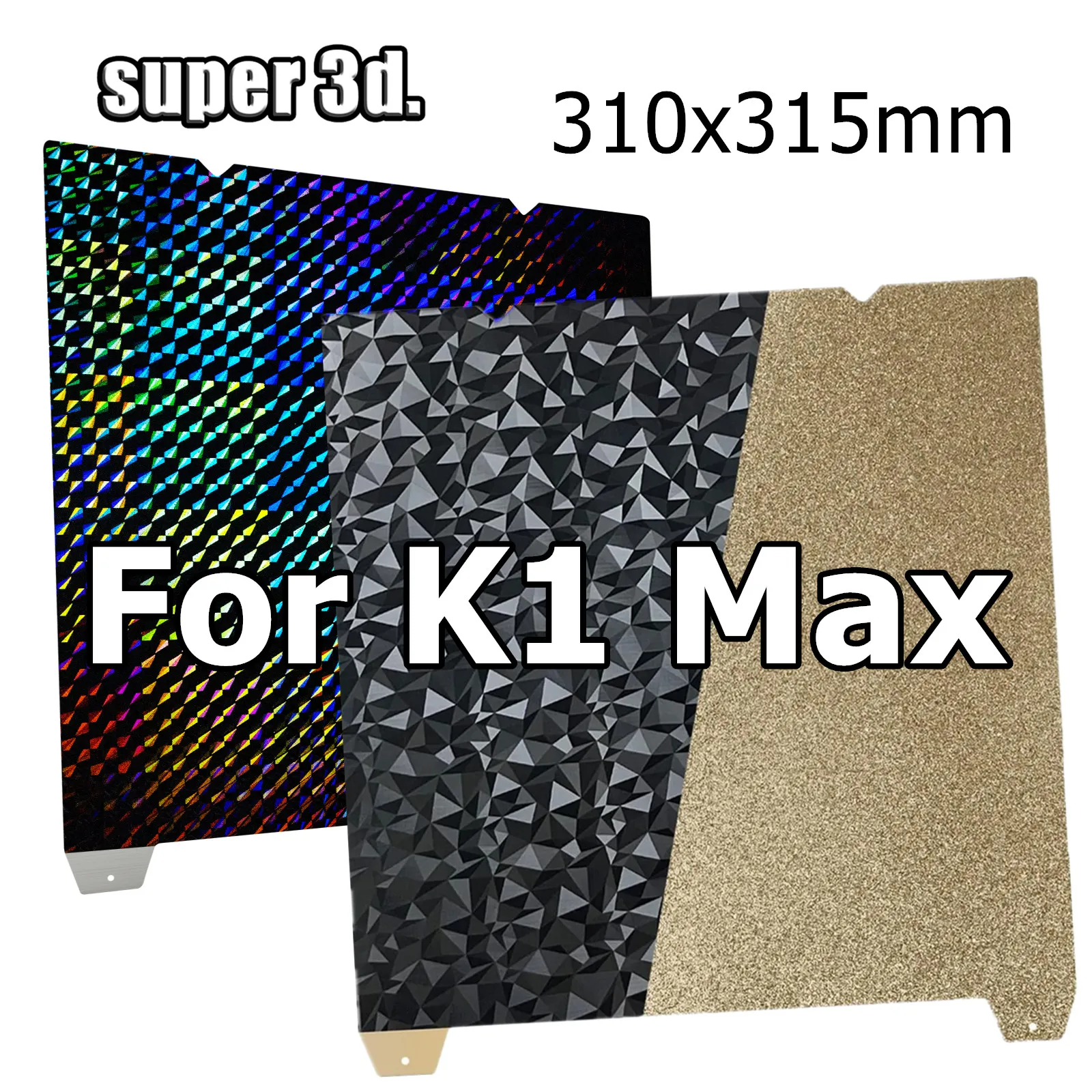 Per Creality K1 Max Build Plate H1H Magnetic Peo 310X315Mm Double Sided Spring Steel Sheet Pei Bed Per Stampante 3D Crealit K1 Max