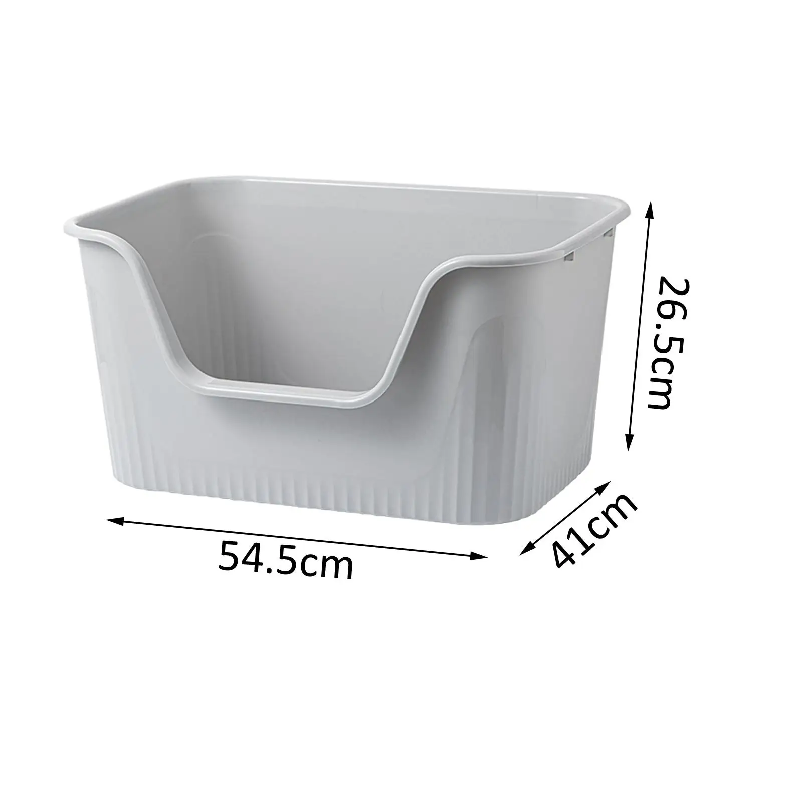High Sided Cat Litter Boxs Cat Toilet Easy Access for Small and Large Cats