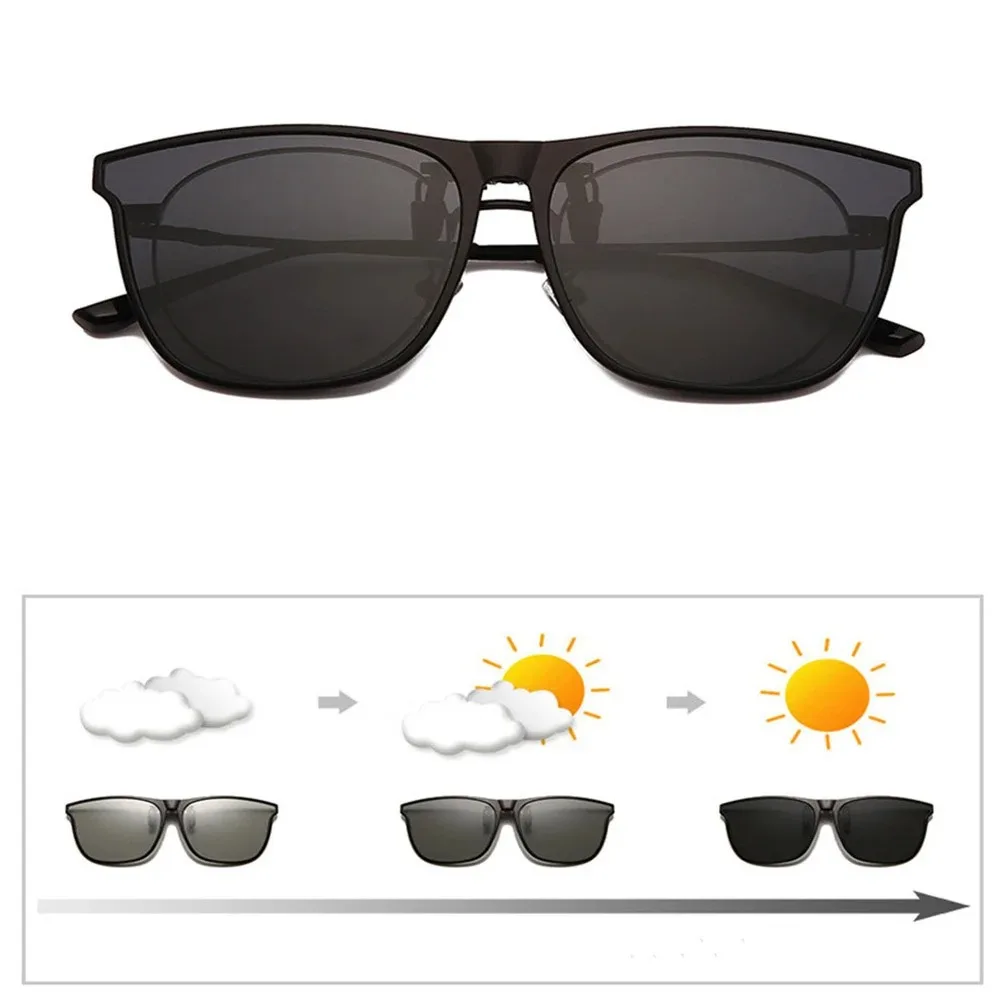 Polarized Clip On Sunglasses Men Women Photochromic Car Driver Goggles Night Vision Glasses Anti Glare Vintage Eyeglasses driving glasses photochromic sunglasses night vision sunglasses anti glare sunglasses polarized sunglasses vintage sunglasses