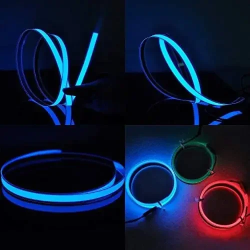 1M Neon Glowing Strobing Electroluminescent Robin El Tape Belt