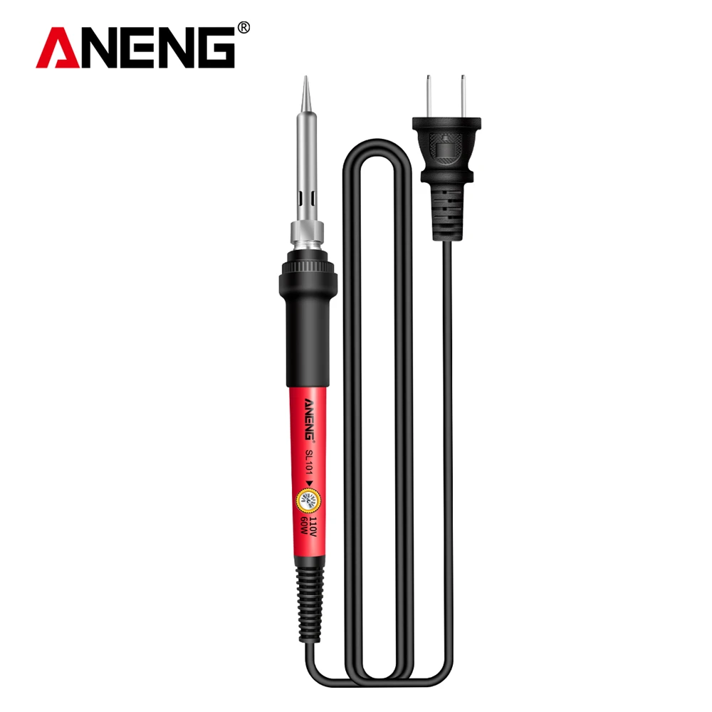 ANENG SL102 Electric Soldering Iron US/EU Plug Adjustable Temperature 220V Digital Display Welding Tool Portable Electrocautery hot stapler plastic repair Welding Equipment