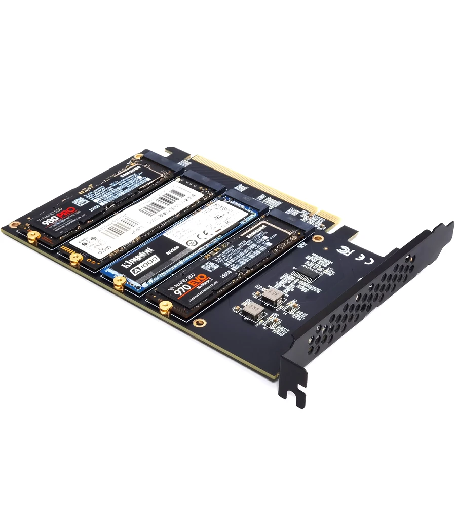 M.2 NVME to PCIe 4.0 3.0 Adapter M.2 SSD Gen4 PCIe 4.0 PC Motherboard X1 X4 X8 X16 Expansion Card For 2230 2242 2260 2280 SSD