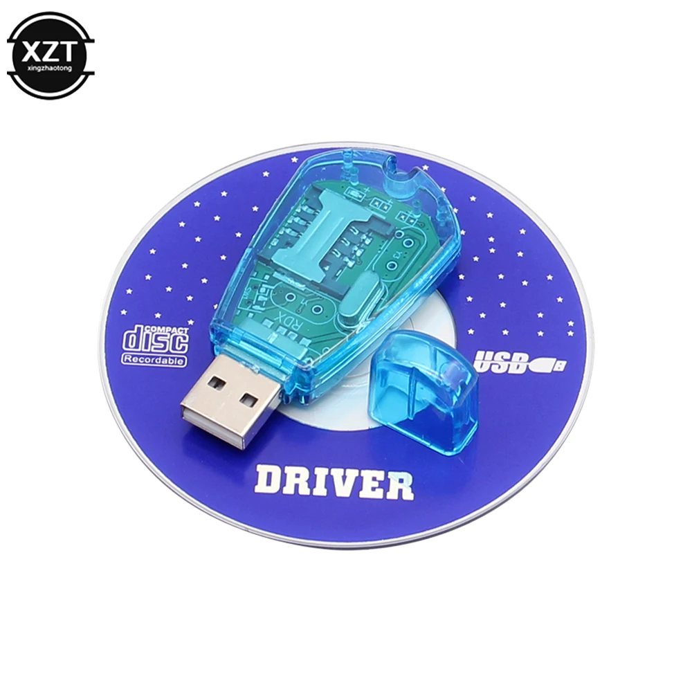 SIM Card Reader Mini USB Sim Card Reader USB SIM Copy/Cloner Kit GSM CDMA SMS Backup + CD