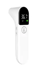 Infrared Non - Contact Thermometer for Adults and Babies - Forehead and Ear Temperature Measurement (White)