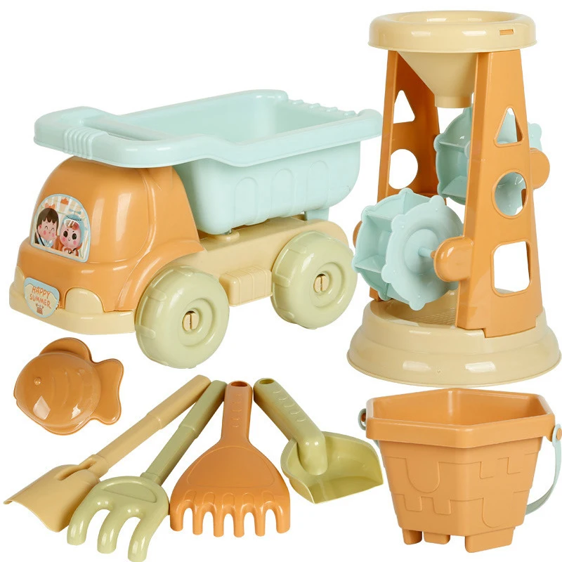 Outdoor Beach Toys Kid Toy Fun Shovel Molds Beach Bucket Set Hold Sand Digging Tools Bucket Gift Kid Sand Toy Sand Digging Tools 5