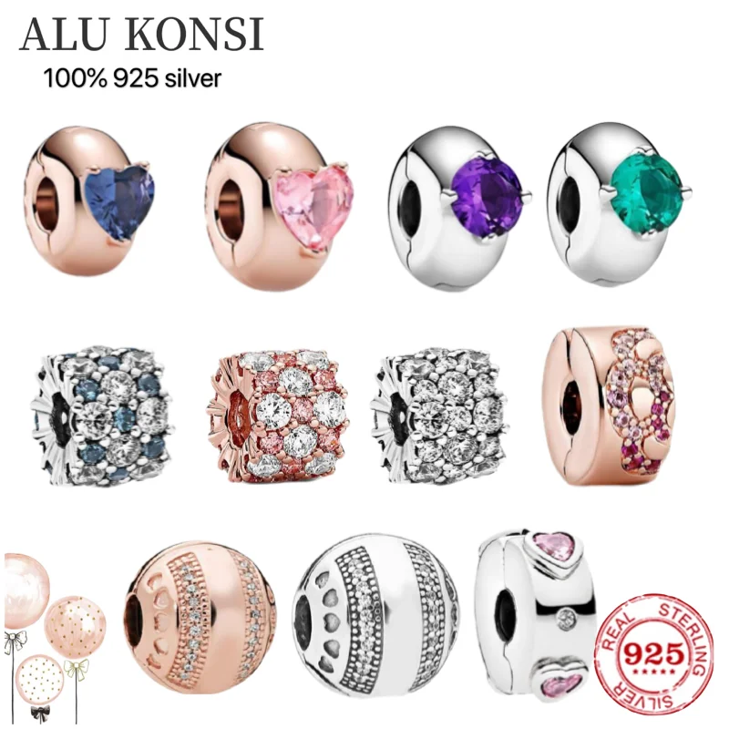 

Женский браслет из серебра 100% пробы, с круглым кристаллом