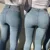 American-style Skinny High-waisted and Hip-lifting Jeans.Women Four Seasons New Fashion Simple Comfortable Stretch Skinny Jeans