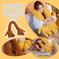 New Creative Hand Shape Plush Pillow Soft Long Arm Nap Pillows Pillow Home Throw Funny Sofa Office Stuffed Decor Palm Color O3N2 1