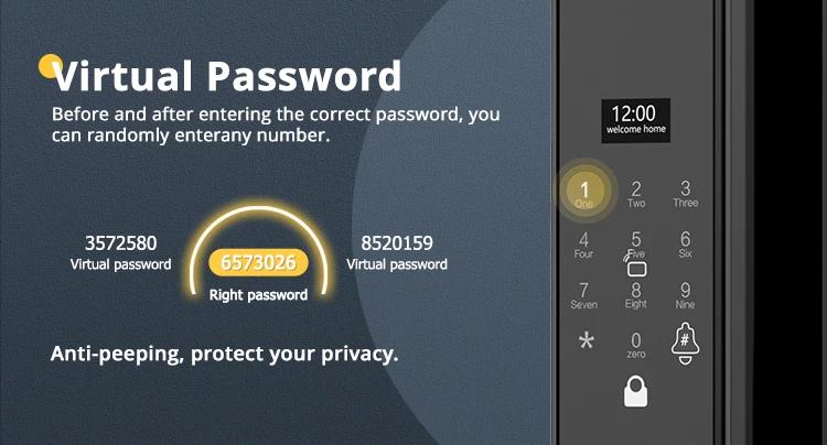 Facial Recognition Video call Automatic Door Lock TUYA Front Door Fingerprint Sm