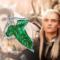 StarryGem Wholesale Enamel Leaf Brooches for Women Classic Elf Queen Green Leaves Pins Office Party Friend Gifts Accessories 2