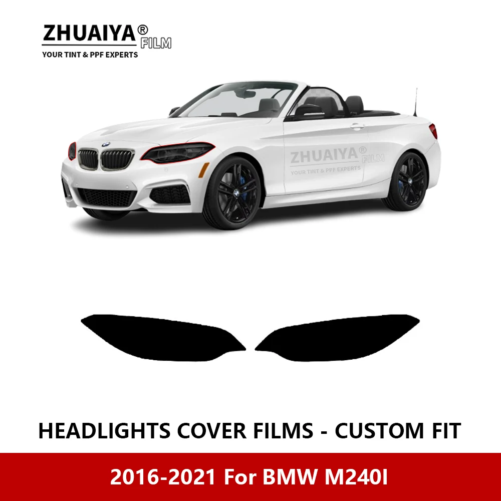 

Для BMW M240I 2016-2021 Автомобильная внешняя фара с защитой от царапин PPF предварительно отрезанная Защитная пленка для ремонта автомобильные наклейки аксессуары