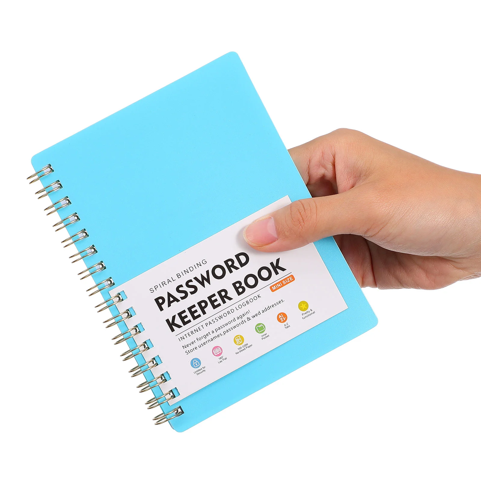 Password Book Large Address Books for Seniors Internet with Alphabetical Tabs Blue Sky Notebook Computer and Print