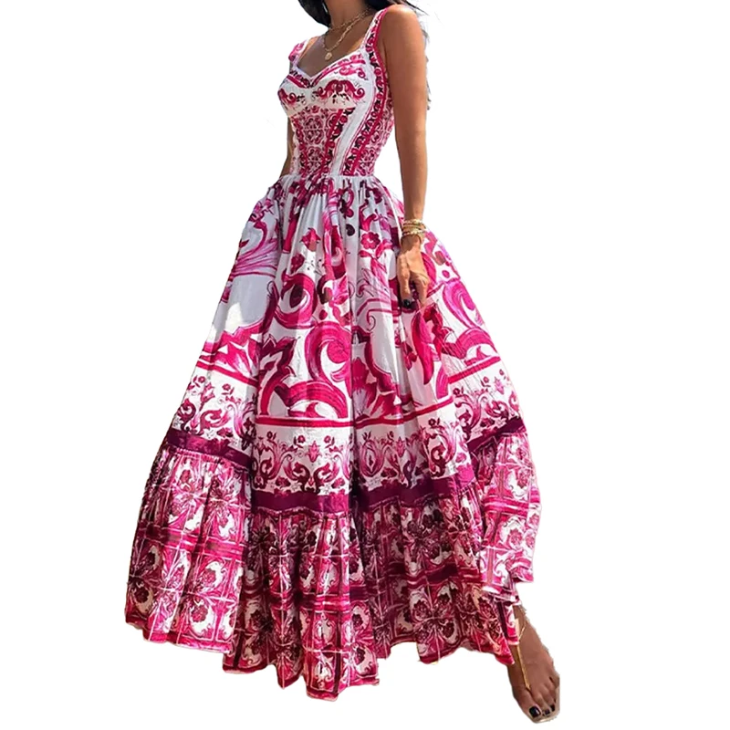 

Женское Привлекательное платье, модное платье средней длины с V-образным вырезом, открытой спиной и высокой талией, летнее женское шикарное платье для отпуска