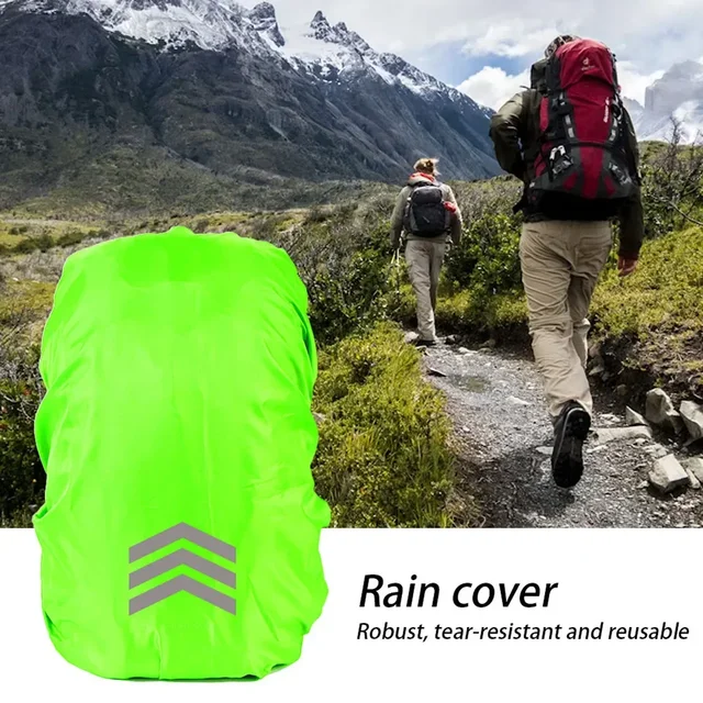 Waterproof Backpack Cover Reflective Backpack Rain Cover Outdoor Mountaineering Night Safety Hiking Sports Bags Cover 18-45L 4