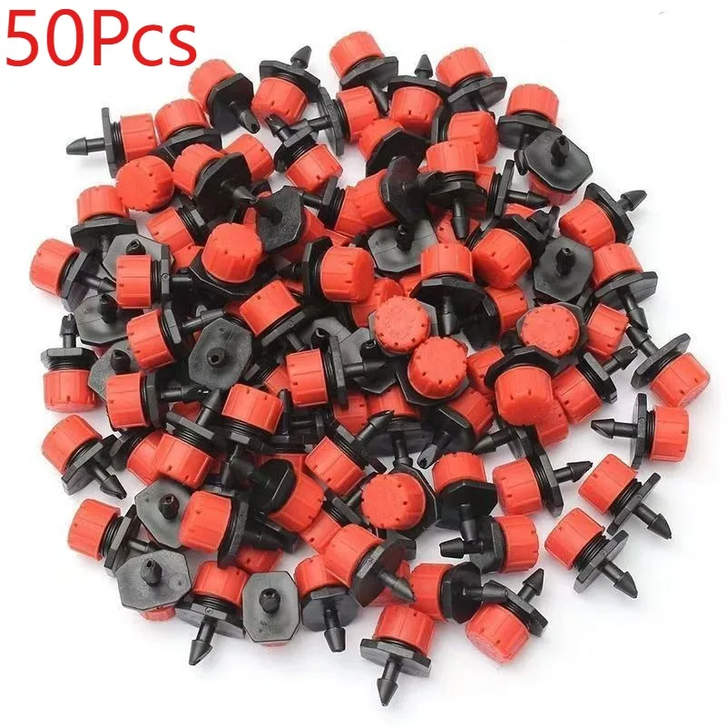 50/100Pcs Eight hole Little Red Riding Hood Adjustable Irrigation Garden Size Dropper Fruit Tree Special