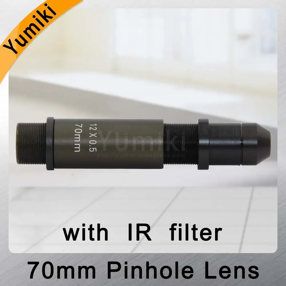 2.0Megapixel 70mm pinhole Lens CCTV Lens M12 mount Image Format 1" F1.6 Fixed Iris long viewing with IR fliter camera lens