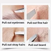 Stylish New Portable Eyebrow Tweezers Pluck Pluck Beard Clips High Precision Small Pliers Tool Eyebrow Trimming Tweezers 2