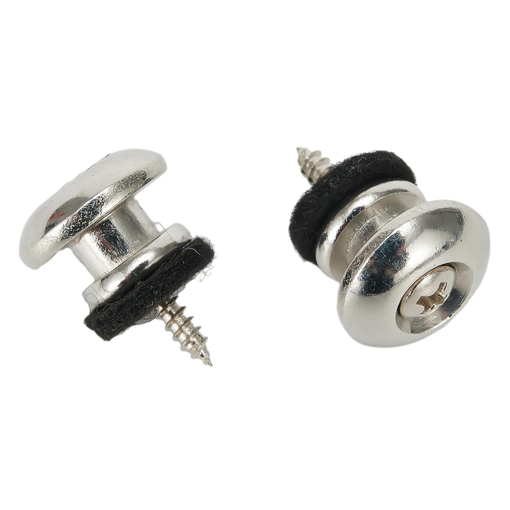 2 stücke Gitarren gurt Schlösser sichere Schraube schwarz Titan Gold Bronze Bass Ukulele Gürtel E-Gitarre Bass Musik instrumente