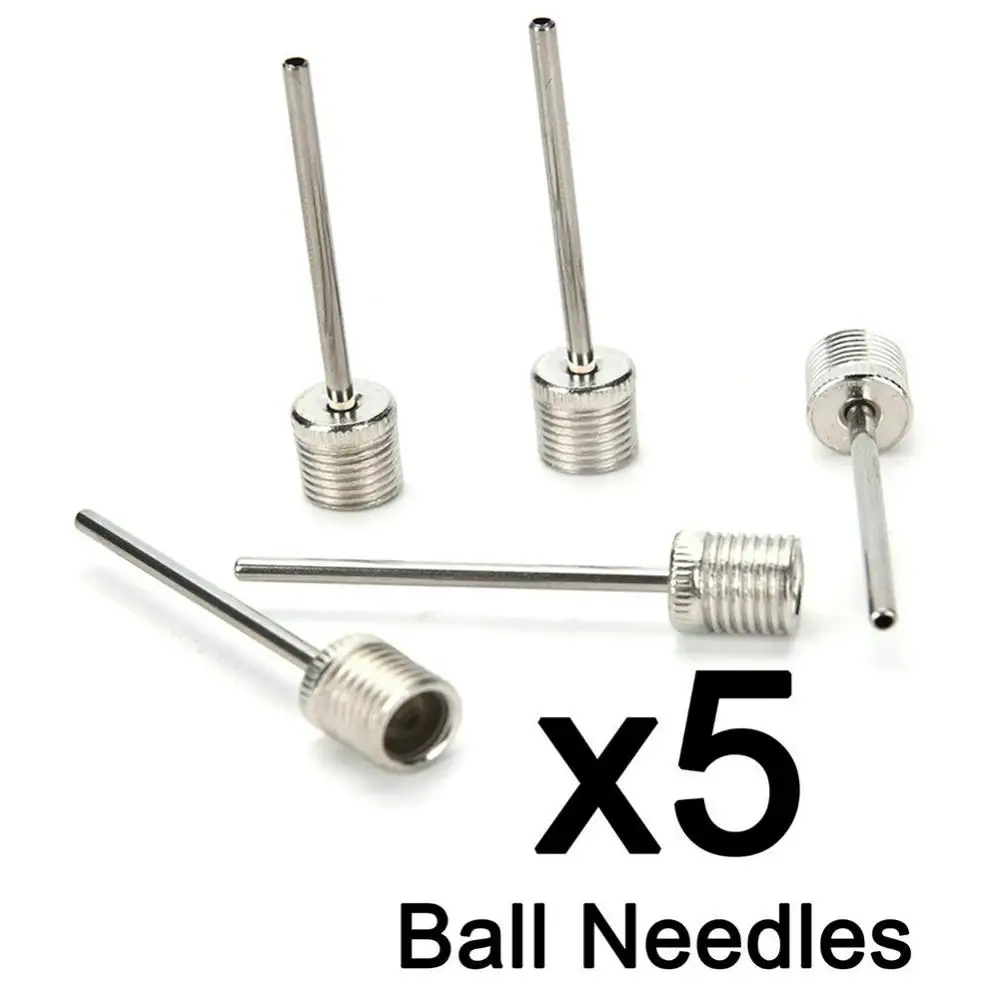 Inflator Metal for Basketball 5Pcs US Type Ball Needles Pin Soccer Football 2