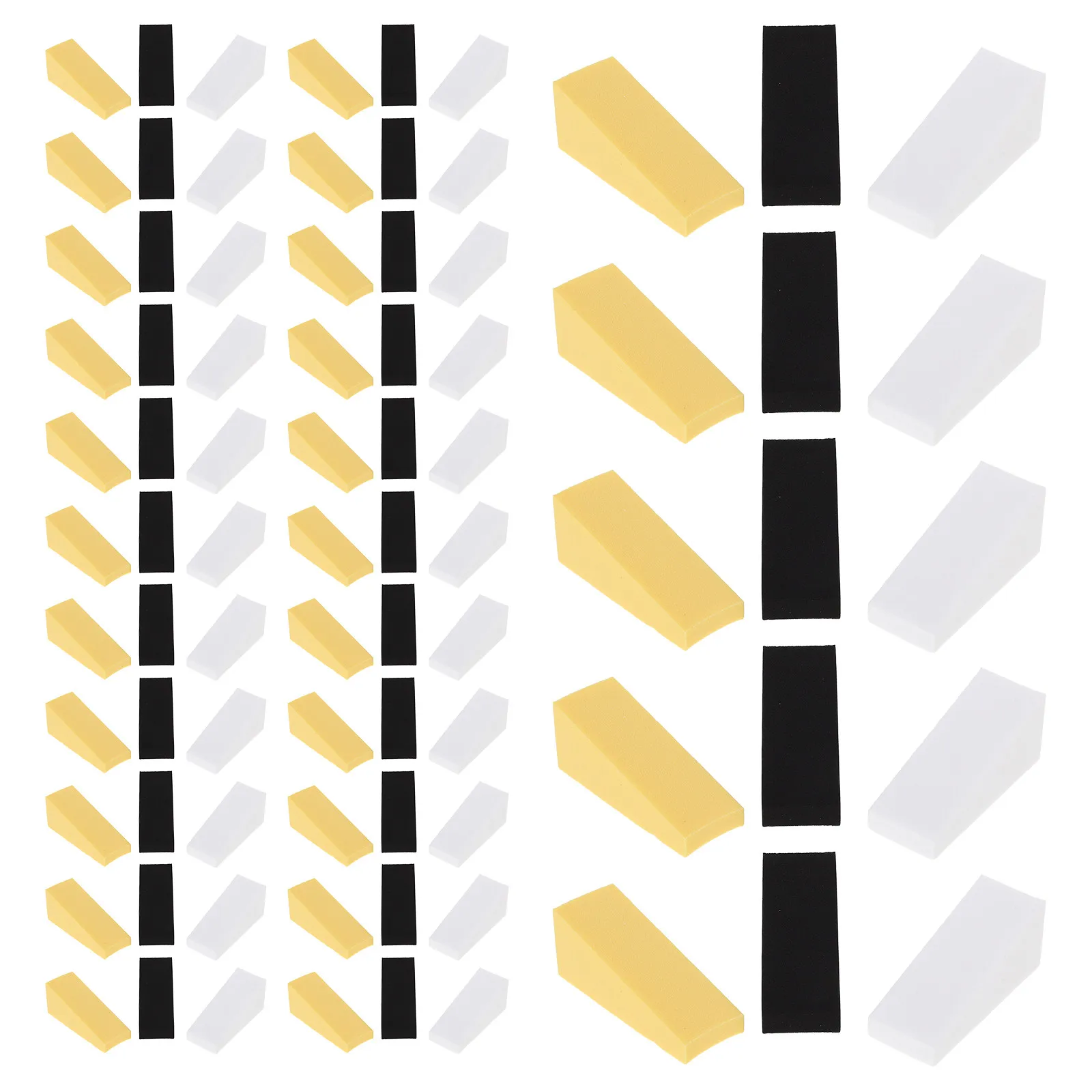 90개 아티스트 페인트 스펀지 삼각형 메이크업 스펀지 웨지 각진 폼 어플리케이터 얼굴 페인팅 미술 공예 드로잉 블렌딩용