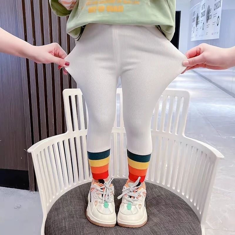 سراويل ضيقة للفتيات ذات ملمس مخملي - سراويل قابلة...