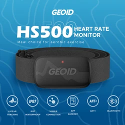 GEOID Heart Rate Sensor Chest Strap ANT+ Bluetooth Heart Rate Monitor Belt Compatible Magene Cycling Computer