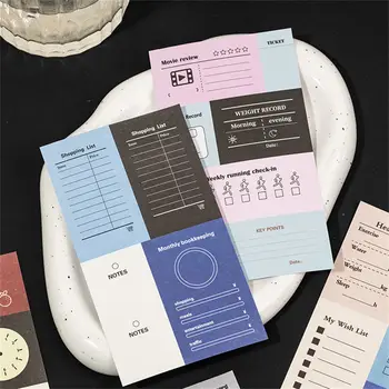 Libri di Adesivi per Planner per la Gestione dell'Agenda con Superficie Scrivibile, Autodisciplina e Monitoraggio delle Attività per Ufficio, Studio e Uso Domestico