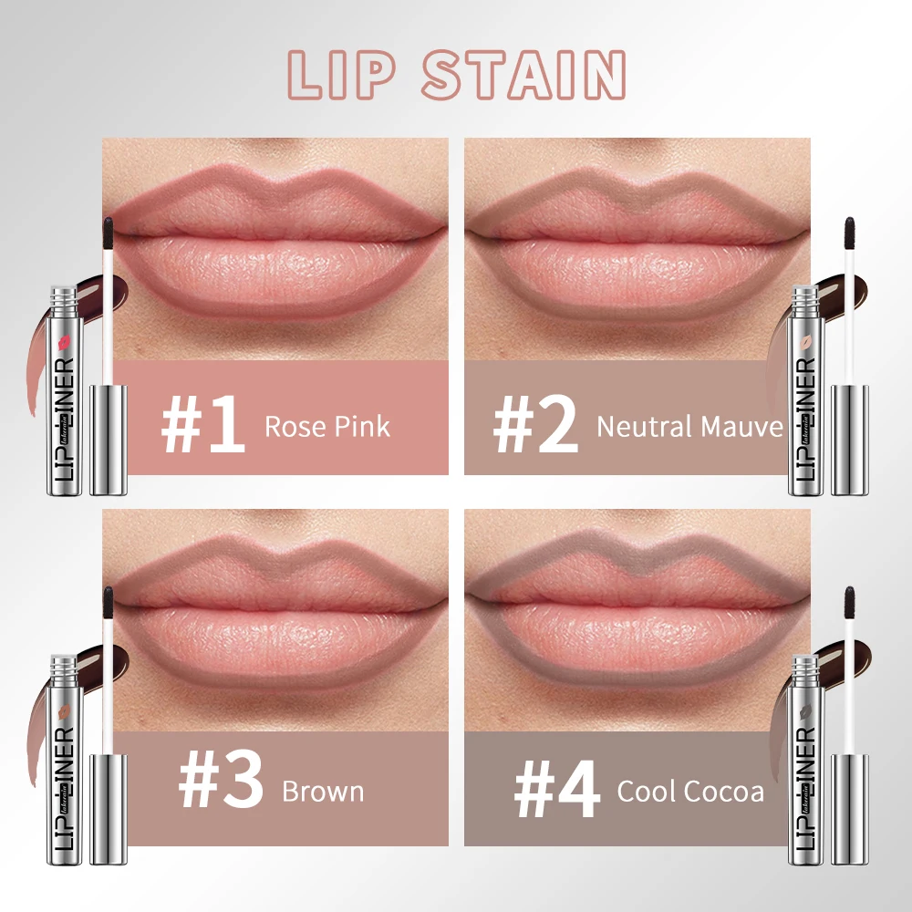 Lip Stain Matte Peel Off Lip Stain Long Lasting Lip Tint Stain Liner Transfer Proof Lipstain Infused with Hyaluronic Acid & Vitamin E