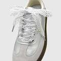 White shoelaces