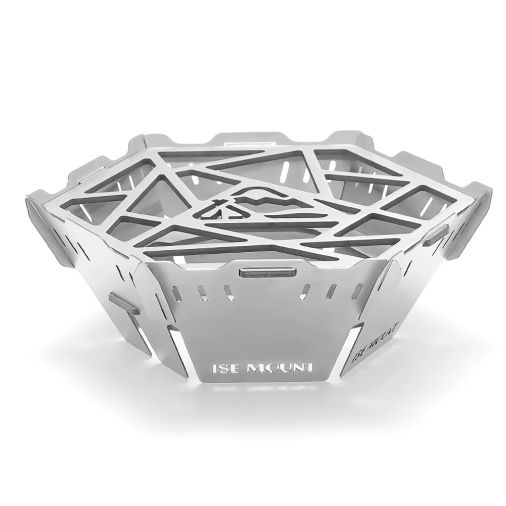 Camping Gas Stove Wind Shield Picnic Camping Cooker Windscreen Stainless Steel 6 Plates Lightweight for Hiking Picnic