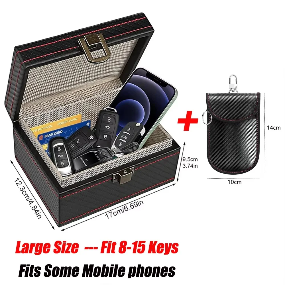 Advanced Anti-Theft Faraday Box | RFID Signal Blocking Car Key & Mobile Protector